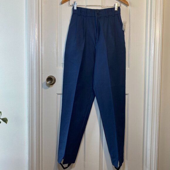 Vintage High Waist Tapered Trouser Pants 80s 90s Preppy Classic Mom Old Money - Picture 1 of 10